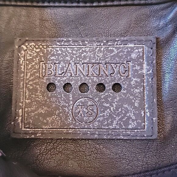 Black leather and faux fur jacket XS BLANKNYC - Picture 6 of 11